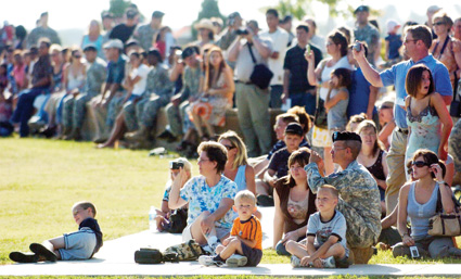 3rd Brigade cases its colors